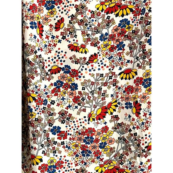 Women's Talbots Petite Plus Size Multicolored Retro Floral Blouse Size 2XP - Picture 2 of 3